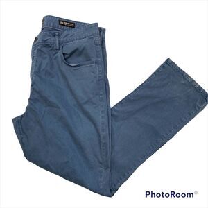 Mens Jack of Spades High Roller Comfort Sit Straight Leg Blue Casual Pants 42x32